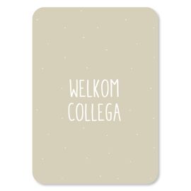 Postkaart Welkom Collega / Kaartjes van Maaike